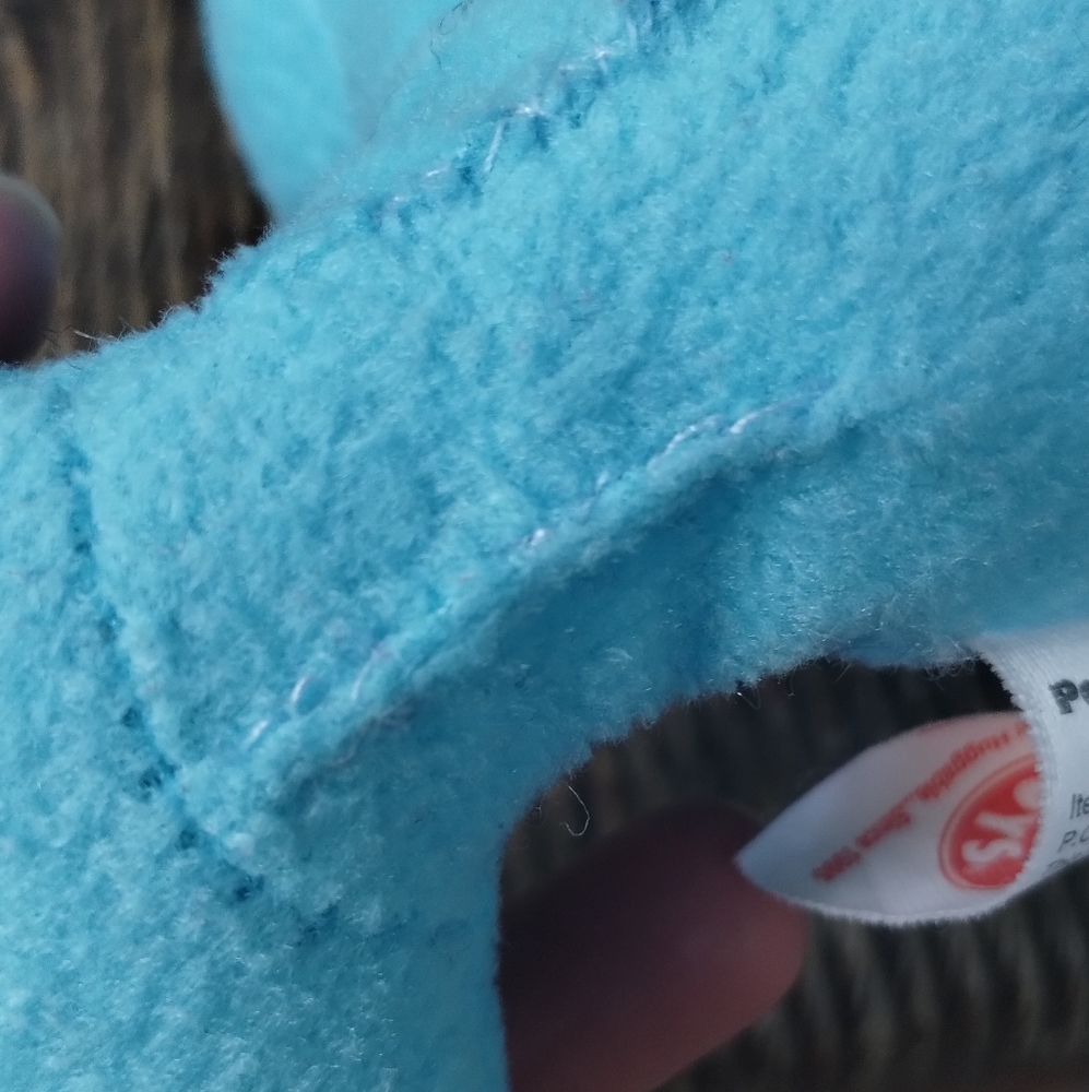 ✓Peek A Boo Toys BUBBLES the Narwhal light Blue white Horn Plush stuffed animal - Picture 5 of 10